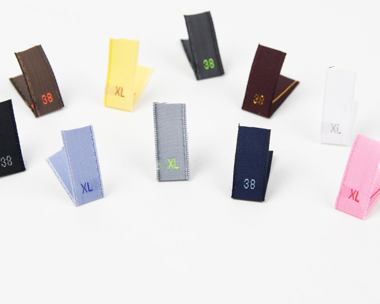 maatlabeltje, middenvouw, 1cm breed