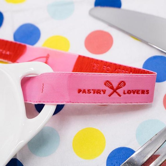 15mm label met eigen logo pastry lovers