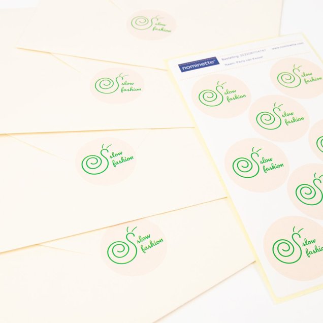 Sticker met logo Slow Fashion Logosticker