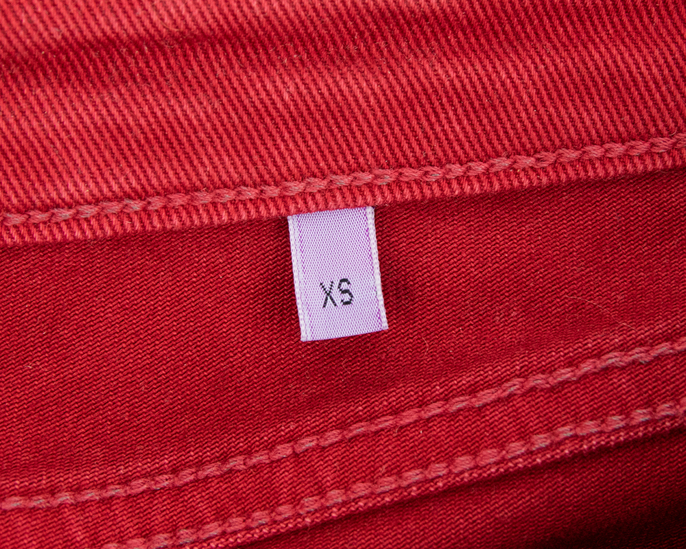 Étiquette de taille