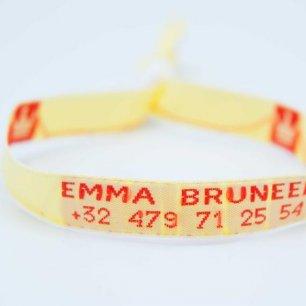 10mm kids polsbandje met 2 tekstlijnen SOS polsbandje met plastic sluiting