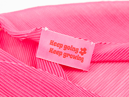 Innaailabels “Keep going. Keep growing.”